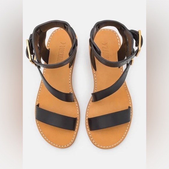 ZADIG & VOLTAIRE CECILIA CAPRESE SANDALS - Noir - Picture 8 of 9